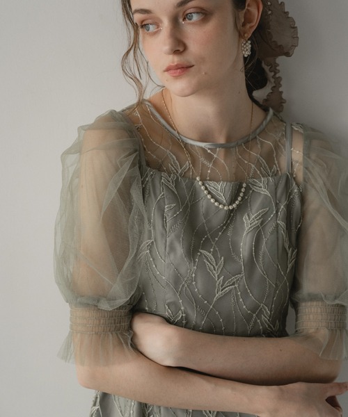 Dorry Doll(ドリードール)の「リーフレースセットドレス(ドレス・レディース・グレー/グリーン/ブラウン・MEDIUM)」の20枚目の写真