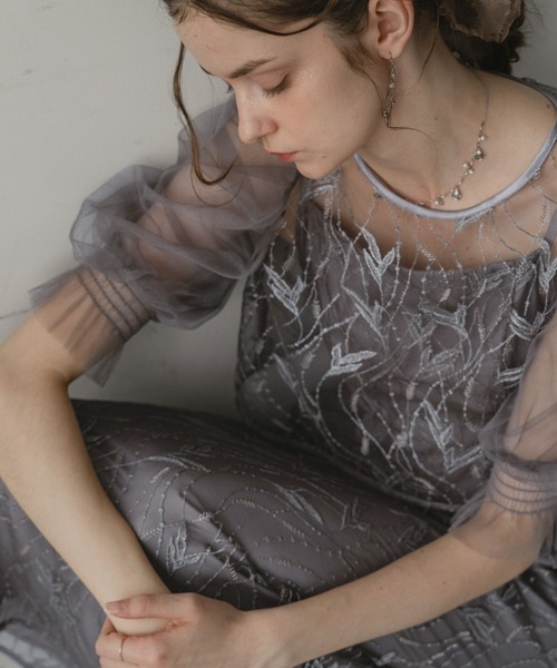 Dorry Doll(ドリードール)の「リーフレースセットドレス(ドレス・レディース・グレー/グリーン/ブラウン・MEDIUM)」の10枚目の写真