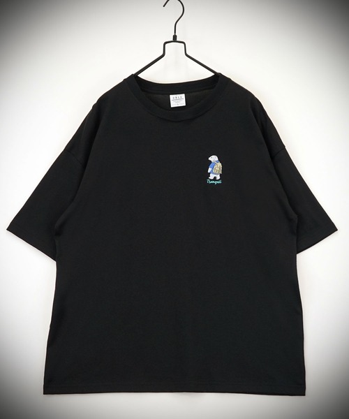 Burner(バーナー)の「【GROOVY STORE】WIDE Crew Neck T-Shirt ワンポイントロゴ刺繍(Tシャツ/カットソー・メンズ・ホワイト系その他2/イエロー系その他/ブラック/ミント/スミクロ/ダークネイビー/ブラック系3/ホワイト系その他/ホワイト/ダークグリーン/杢グレー/ブラック系2・L/M/LL)」の7枚目の写真