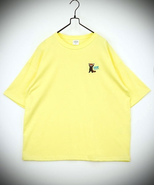 Burner(バーナー)の「【GROOVY STORE】WIDE Crew Neck T-Shirt ワンポイントロゴ刺繍(Tシャツ/カットソー・メンズ・ホワイト系その他2/イエロー系その他/ブラック/ミント/スミクロ/ダークネイビー/ブラック系3/ホワイト系その他/ホワイト/ダークグリーン/杢グレー/ブラック系2・L/M/LL)」の12枚目の写真