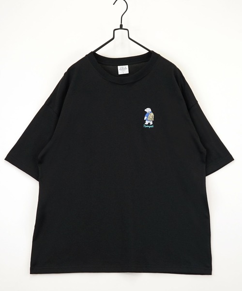 Burner(バーナー)の「【GROOVY STORE】WIDE Crew Neck T-Shirt ワンポイントロゴ刺繍(Tシャツ/カットソー・メンズ・ホワイト系その他2/イエロー系その他/ブラック/ミント/スミクロ/ダークネイビー/ブラック系3/ホワイト系その他/ホワイト/ダークグリーン/杢グレー/ブラック系2・L/M/LL)」の21枚目の写真