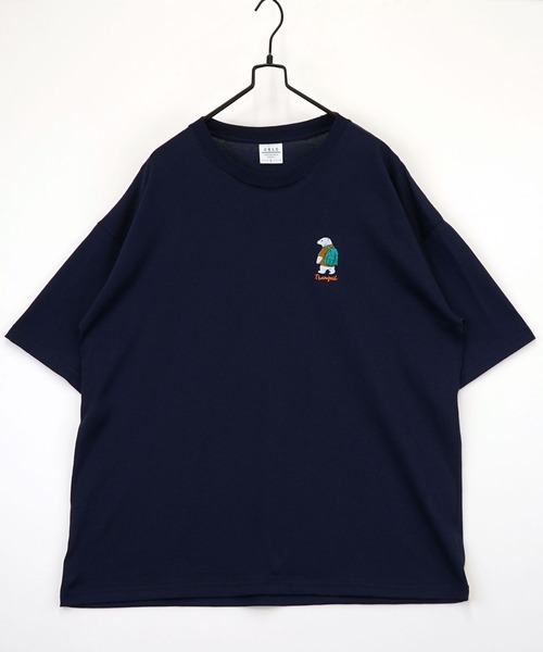 Burner(バーナー)の「【GROOVY STORE】WIDE Crew Neck T-Shirt ワンポイントロゴ刺繍(Tシャツ/カットソー・メンズ・ホワイト系その他2/イエロー系その他/ブラック/ミント/スミクロ/ダークネイビー/ブラック系3/ホワイト系その他/ホワイト/ダークグリーン/杢グレー/ブラック系2・L/M/LL)」の22枚目の写真
