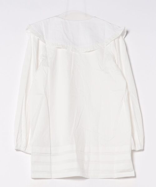 LOULOU select（ルルセレクト）の「フリルカラーシャツミニワンピース（シャツワンピース・レディース・オフホワイト・M）」の8枚目の写真