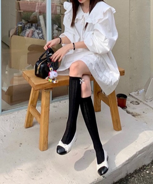 LOULOU select（ルルセレクト）の「フリルカラーシャツミニワンピース（シャツワンピース・レディース・オフホワイト・M）」の6枚目の写真