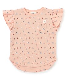 名札のつけられる！フリルワッフルＴシャツ_ジュニア対応