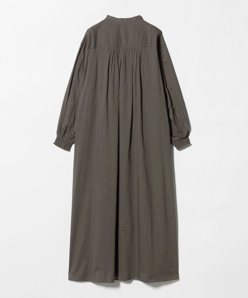 green label relaxing（グリーンレーベルリラクシング）の「ギャザー ソリッド シャツワンピース（シャツワンピース・レディース・ダークグレー・FREE）」の8枚目の写真