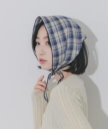 SMELLY | チェックサンカクスカーフ(バンダナ/スカーフ)