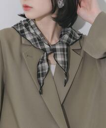 SMELLY | チェックサンカクスカーフ(バンダナ/スカーフ)