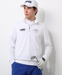 PING（ピン）の「【PING APPAREL】全方向ストレッチダブルフェイスドライミックスアイストーンハーフジップカットソー ＜NATIVE＞ (MENS)（スウェット）」
