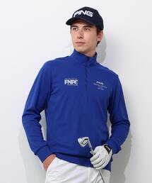 PING（ピン）の「【PING APPAREL】全方向ストレッチダブルフェイスドライミックスアイストーンハーフジップカットソー ＜NATIVE＞ (MENS)（スウェット）」