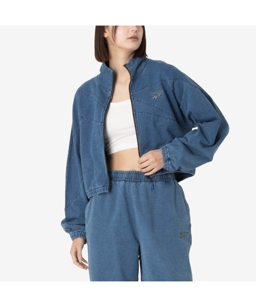 Reebok（リーボック）の「ベクターアイコン トラックジャケット / STREET SPORT VECTOR ICON TRACK JACKET（ブルゾン・レディース・ブルー・X-SMALL/SMALL/MEDIUM/LARGE）」の2枚目の写真