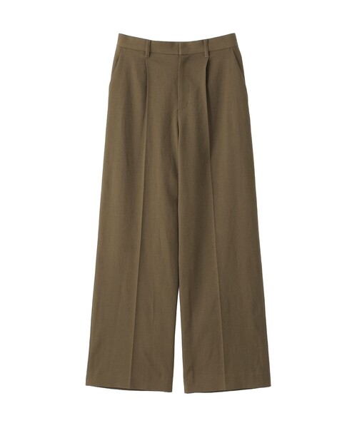 MACKINTOSH PHILOSOPHY（ﾏｯｷﾝﾄｯｼｭ ﾌｨﾛｿﾌｨｰ）の「【MP STANDARD TROUSERS 001 WIDE FIT】DRY OXFORD製（その他パンツ・レディース・ライトイエロー/ベージュ系その他/ダークネイビー/ブルー系その他7/チャコールグレー/オフホワイト/ブルー/ブラウン系その他4/カーキ・40/36/34/38/32）」の5枚目の写真