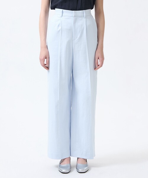 MACKINTOSH PHILOSOPHY（ﾏｯｷﾝﾄｯｼｭ ﾌｨﾛｿﾌｨｰ）の「【MP STANDARD TROUSERS 001 WIDE FIT】DRY OXFORD製（その他パンツ・レディース・ライトイエロー/ベージュ系その他/ダークネイビー/ブルー系その他7/チャコールグレー/オフホワイト/ブルー/ブラウン系その他4/カーキ・40/36/34/38/32）」の11枚目の写真