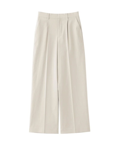 MACKINTOSH PHILOSOPHY（ﾏｯｷﾝﾄｯｼｭ ﾌｨﾛｿﾌｨｰ）の「【MP STANDARD TROUSERS 001 WIDE FIT】DRY OXFORD製（その他パンツ・レディース・ライトイエロー/ベージュ系その他/ダークネイビー/ブルー系その他7/チャコールグレー/オフホワイト/ブルー/ブラウン系その他4/カーキ・40/36/34/38/32）」の4枚目の写真