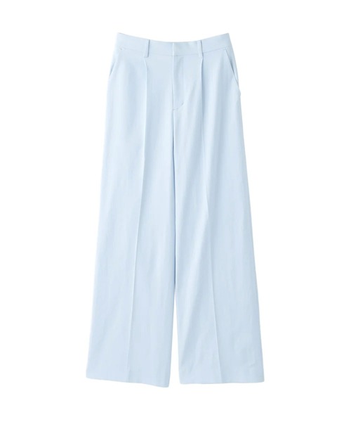 MACKINTOSH PHILOSOPHY（ﾏｯｷﾝﾄｯｼｭ ﾌｨﾛｿﾌｨｰ）の「【MP STANDARD TROUSERS 001 WIDE FIT】DRY OXFORD製（その他パンツ・レディース・ライトイエロー/ベージュ系その他/ダークネイビー/ブルー系その他7/チャコールグレー/オフホワイト/ブルー/ブラウン系その他4/カーキ・40/36/34/38/32）」の6枚目の写真