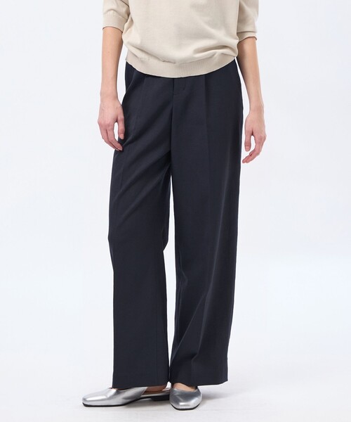 MACKINTOSH PHILOSOPHY（ﾏｯｷﾝﾄｯｼｭ ﾌｨﾛｿﾌｨｰ）の「【MP STANDARD TROUSERS 001 WIDE FIT】DRY OXFORD製（その他パンツ・レディース・ライトイエロー/ベージュ系その他/ダークネイビー/ブルー系その他7/チャコールグレー/オフホワイト/ブルー/ブラウン系その他4/カーキ・40/36/34/38/32）」の12枚目の写真