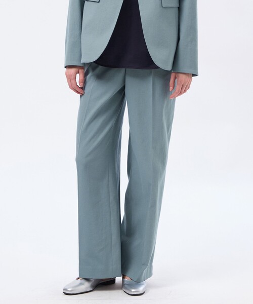 MACKINTOSH PHILOSOPHY（ﾏｯｷﾝﾄｯｼｭ ﾌｨﾛｿﾌｨｰ）の「【MP STANDARD TROUSERS 001 WIDE FIT】DRY OXFORD製（その他パンツ・レディース・ライトイエロー/ベージュ系その他/ダークネイビー/ブルー系その他7/チャコールグレー/オフホワイト/ブルー/ブラウン系その他4/カーキ・40/36/34/38/32）」の14枚目の写真