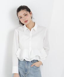 a/mie | ＜ａ＞ホイップフリルシャツ / 1216119301(シャツ/ブラウス)