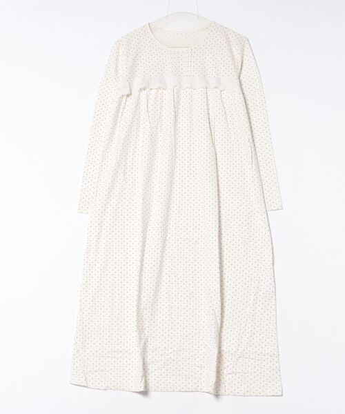 キッドブルー -26ドットエンブレース -長袖ワンピース -KRDR529