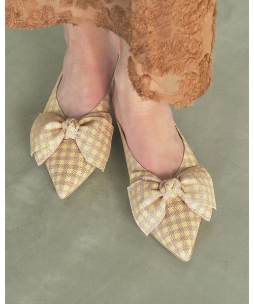 Emma Francis(エマフランシス)の「2cmヒール ビッグリボン ミュール(パンプス・レディース・ブラウン/ピンク/ブルー・22.5cm/23.0cm/23.5cm/24.0cm/24.5cm/25.0cm/22.0cm)」の11枚目の写真