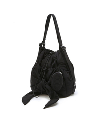 athe（アテ）の「[RUBAN(  )] ブラックリボンバックパック兼ショルダーバッグ S AABA6E911BK（ショルダーバッグ）」