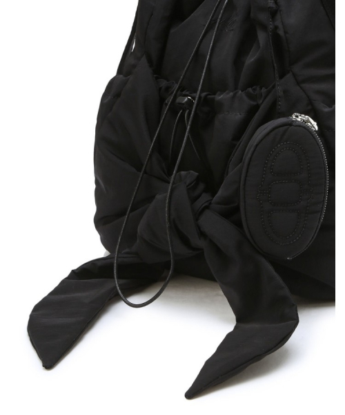 athe（アテ）の「[RUBAN] ブラックリボンバックパック兼ショルダーバッグ S AABA6FF11BK（ショルダーバッグ・レディース・ブラック・FREE）」の8枚目の写真