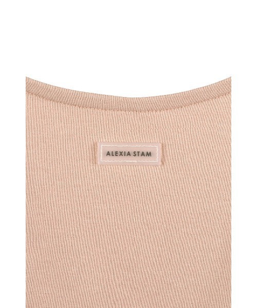 ALEXIA STAM（アリシアスタン）の「Cachecoeur Long Sleeve Top /カシュクールトップス（Tシャツ/カットソー・レディース・チャコールグレー/グレー/ピンク系・L/M/S）」の11枚目の写真