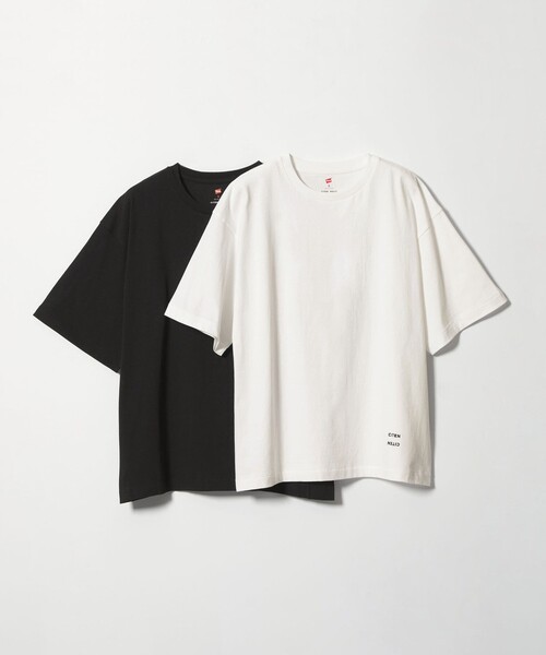 HANES(ヘインズ)の「【別注】<Hanes×CITEN>2パックロゴT(Tシャツ/カットソー・メンズ・ホワイト/ブラック/その他1・M/S/L)」の1枚目の写真