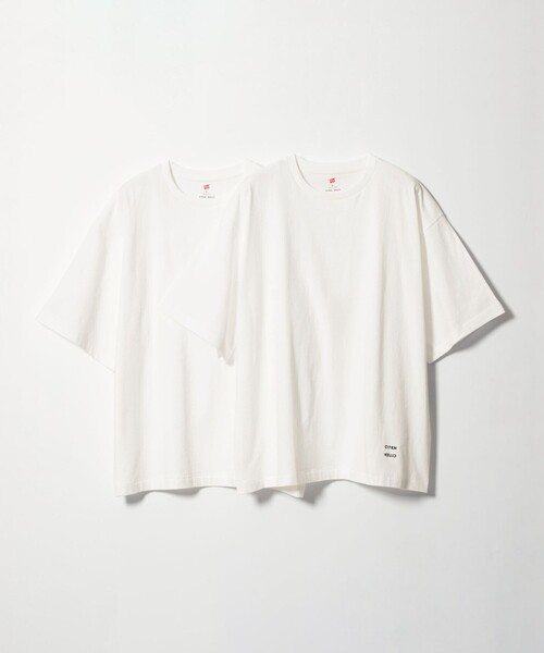 HANES(ヘインズ)の「【別注】<Hanes×CITEN>2パックロゴT(Tシャツ/カットソー・メンズ・ホワイト/ブラック/その他1・M/S/L)」の2枚目の写真
