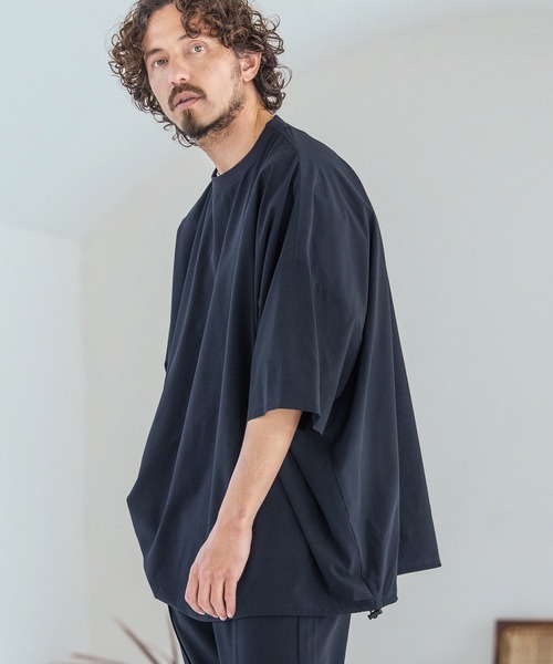 Magine（マージン）の「mt10395-Dot Air Fabric T-Shirt Tシャツ(MGN-261-041)（Tシャツ/カットソー・メンズ・ネイビー/チャコール/ブラック・44/46/48）」の3枚目の写真