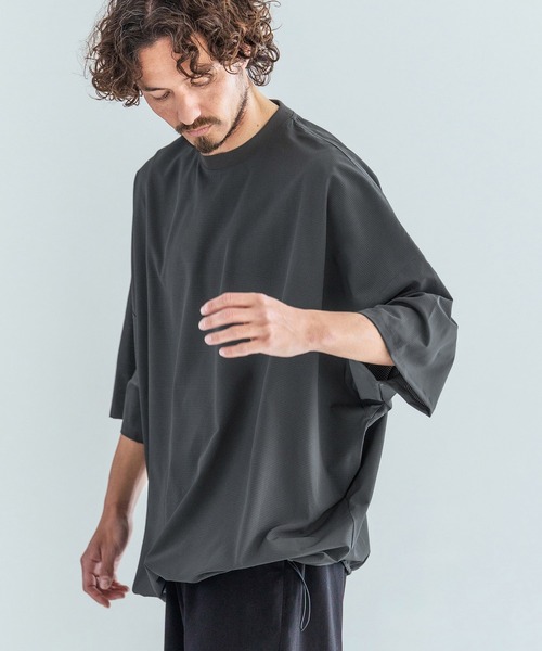 Magine（マージン）の「mt10395-Dot Air Fabric T-Shirt Tシャツ(MGN-261-041)（Tシャツ/カットソー・メンズ・ネイビー/チャコール/ブラック・44/46/48）」の4枚目の写真