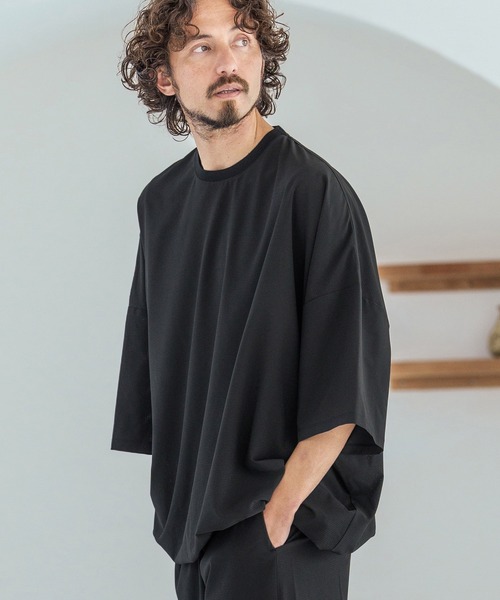 Magine(マージン)の「mt10395-Dot Air Fabric T-Shirt Tシャツ(MGN-261-041)(Tシャツ/カットソー・メンズ・ネイビー/チャコール/ブラック・44/46/48)」の10枚目の写真