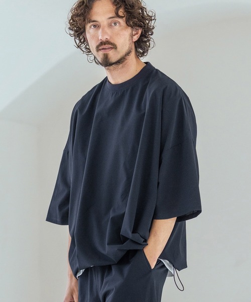 Magine(マージン)の「mt10395-Dot Air Fabric T-Shirt Tシャツ(MGN-261-041)(Tシャツ/カットソー・メンズ・ネイビー/チャコール/ブラック・44/46/48)」の14枚目の写真