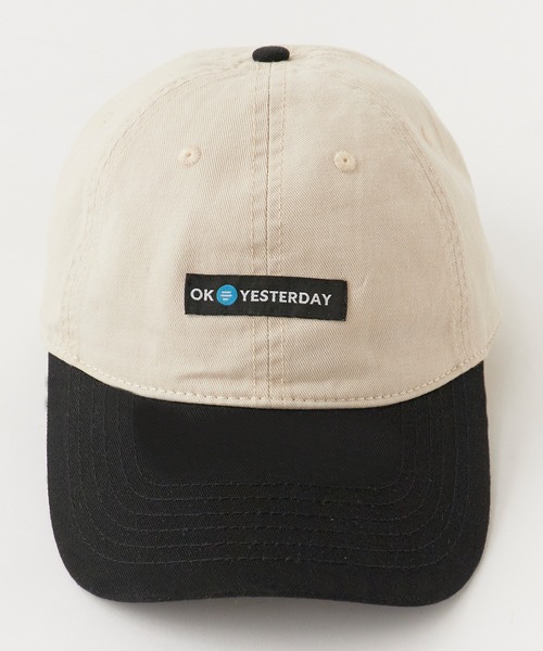 OK YESTERDAY(オッケーイエスタデイ)の「OK YESTERDAY / オーケー イエスタデイ 2トーンベースボールキャップ / Two-Tone Baseball Cap 2026年 夏 夏服(キャップ・メンズ・ブラック/ネイビー/レッド・FREE)」の4枚目の写真