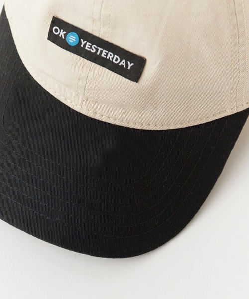 OK YESTERDAY(オッケーイエスタデイ)の「OK YESTERDAY / オーケー イエスタデイ 2トーンベースボールキャップ / Two-Tone Baseball Cap 2026年 夏 夏服(キャップ・メンズ・ブラック/ネイビー/レッド・FREE)」の13枚目の写真