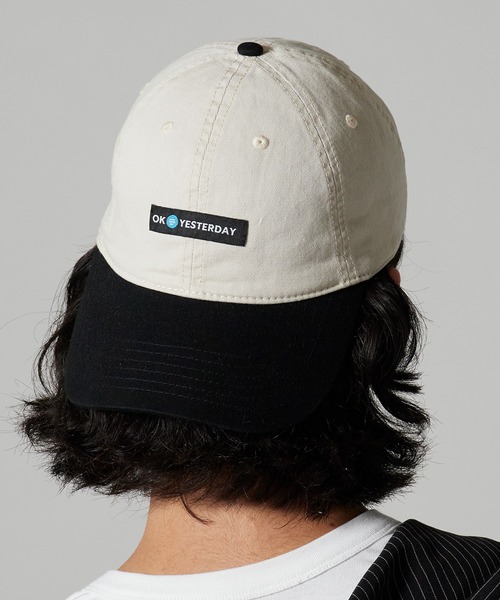 OK YESTERDAY(オッケーイエスタデイ)の「OK YESTERDAY / オーケー イエスタデイ 2トーンベースボールキャップ / Two-Tone Baseball Cap 2026年 夏 夏服(キャップ・メンズ・ブラック/ネイビー/レッド・FREE)」の12枚目の写真