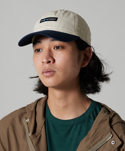 OK YESTERDAY(オッケーイエスタデイ)の「OK YESTERDAY / オーケー イエスタデイ 2トーンベースボールキャップ / Two-Tone Baseball Cap 2026年 夏 夏服(キャップ・メンズ・ブラック/ネイビー/レッド・FREE)」の22枚目の写真