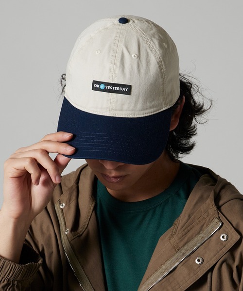 OK YESTERDAY(オッケーイエスタデイ)の「OK YESTERDAY / オーケー イエスタデイ 2トーンベースボールキャップ / Two-Tone Baseball Cap 2026年 夏 夏服(キャップ・メンズ・ブラック/ネイビー/レッド・FREE)」の21枚目の写真