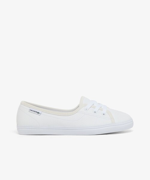 LACOSTE（ラコステ）の「レディース MEDIAN LTH 126 1 SFA バレエシューズ スニーカー（スニーカー・レディース・ホワイト/ブラック×ホワイト・23.5cm/24.0cm/23.0cm/22.5cm/25.5cm/24.5cm）」の9枚目の写真