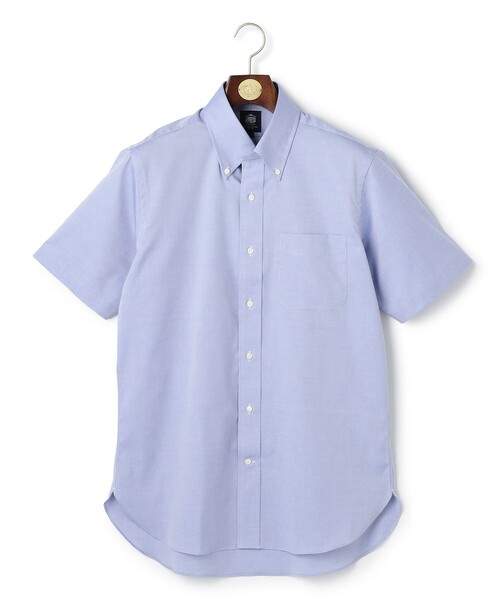 J.PRESS(ジェイプレス)の「【PREMIUM PLEATS / 形態安定】ピンオックス 半袖シャツ / B.D.(シャツ/ブラウス・メンズ・ホワイト系/ダルブルー系・SMALL/MEDIUM/LARGE/X-LARGE)」の3枚目の写真