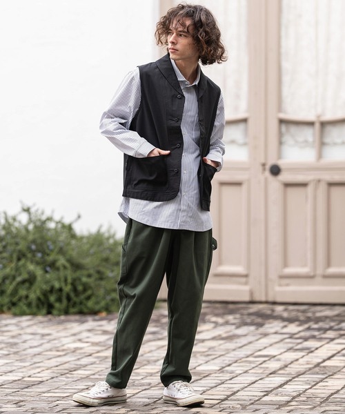 CAMBIO（カンビオ）の「mcg3791- ショールカラーチノワーカーズベスト(HLCM0242)（ベスト・メンズ・ブラック/ネイビー/ベージュ・M/S/L）」の21枚目の写真