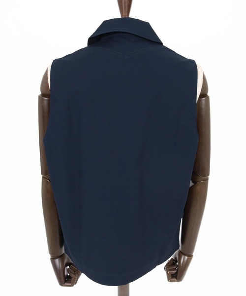 CAMBIO（カンビオ）の「mcg3791- ショールカラーチノワーカーズベスト(HLCM0242)（ベスト・メンズ・ブラック/ネイビー/ベージュ・M/S/L）」の6枚目の写真