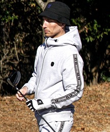 【DIVINER GOLF】裏毛テープ使いジップパーカー メンズ フルジップ ゴルフウェア スウェット 春服