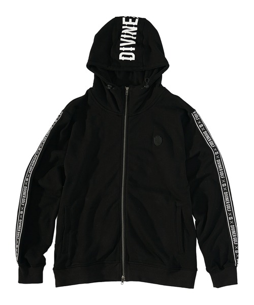 JOKER(ジョーカー)の「【DIVINER GOLF】裏毛テープ使いジップパーカー メンズ フルジップ ゴルフウェア スウェット 春服(パーカー・メンズ・ホワイト/ブラック/杢グレー・M/L/XL/XXL)」の4枚目の写真