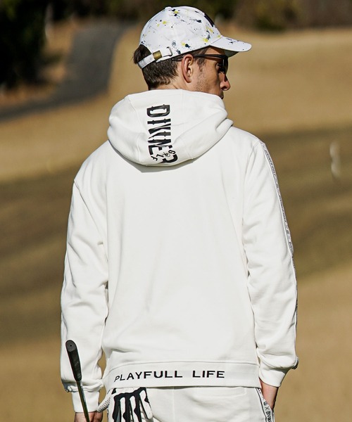 JOKER(ジョーカー)の「【DIVINER GOLF】裏毛テープ使いジップパーカー メンズ フルジップ ゴルフウェア スウェット 春服(パーカー・メンズ・ホワイト/ブラック/杢グレー・M/L/XL/XXL)」の11枚目の写真