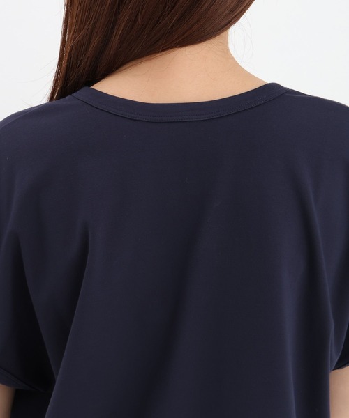 Andemiu(アンデミュウ)の「キンボタンスキッパーカットソー659218(Tシャツ/カットソー・レディース・オフホワイト/ネイビー/ブルー・FREE)」の19枚目の写真