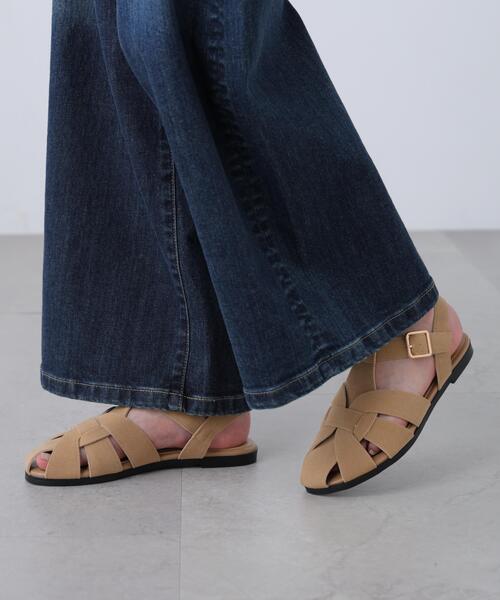 FREE'S MART（フリーズマート）の「グルカサンダル（サンダル・レディース・ブラック/ベージュ・SMALL/MEDIUM）」の2枚目の写真