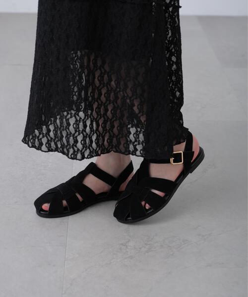 FREE'S MART（フリーズマート）の「グルカサンダル（サンダル・レディース・ブラック/ベージュ・SMALL/MEDIUM）」の4枚目の写真