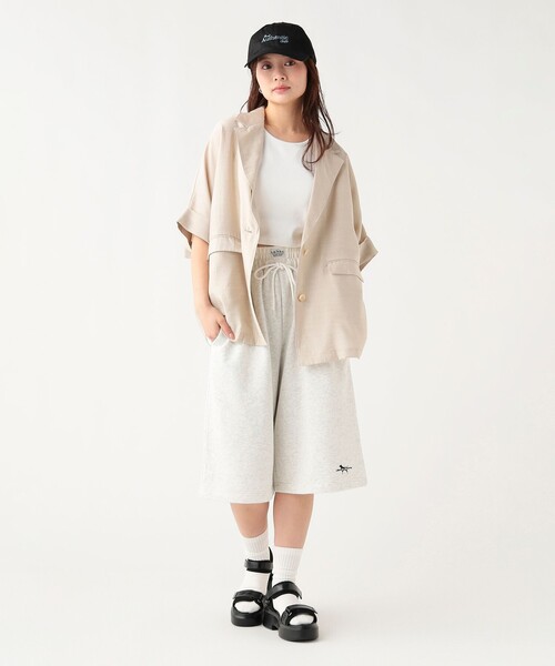 BEAMS HEART(ビームスハート)の「【EXCLUSIVE】Labrador Retriever / スウェット バミューダ(スウェットパンツ・レディース・ホワイト系その他5/ブラック・FREE)」の4枚目の写真