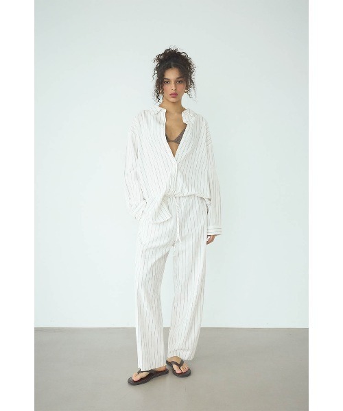 ALEXIA STAM（アリシアスタン）の「Relax Pants /リラックスパンツ（その他パンツ・レディース・ブラック/ブラウン/ストライプ/ベージュ・M/S）」の4枚目の写真